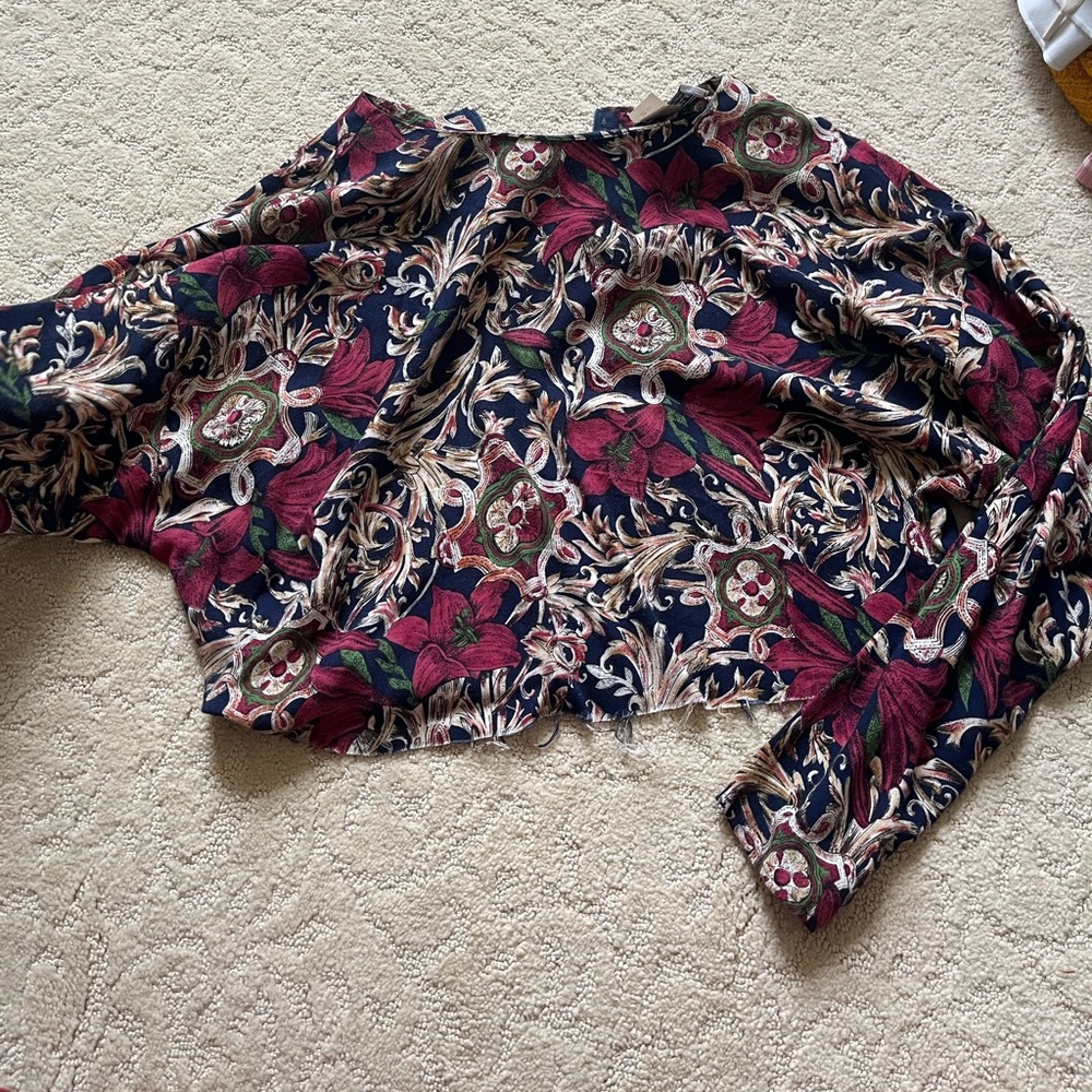 Thrifted Crop Shirt